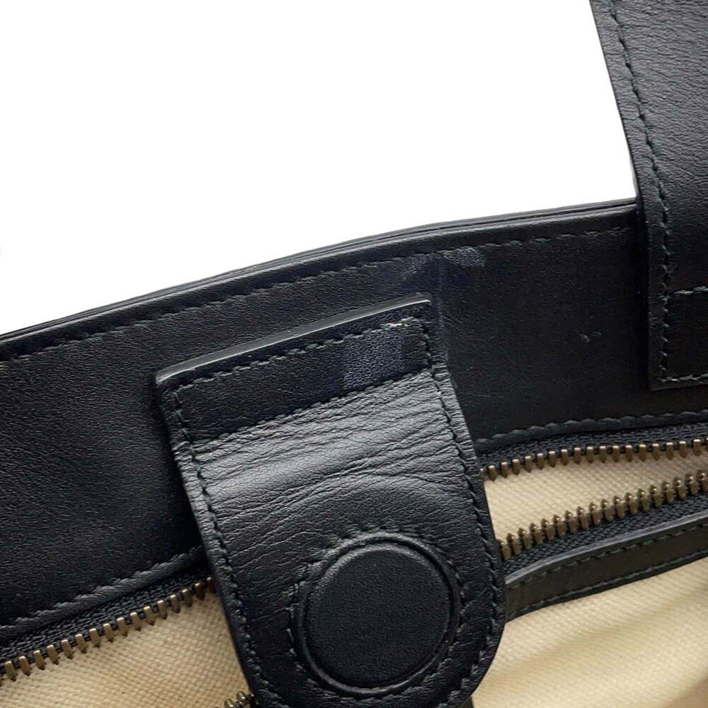 GUCCI Black Leather Tote Bag - Picture 8 of 15